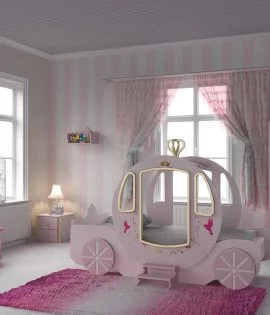 carosse lit fille